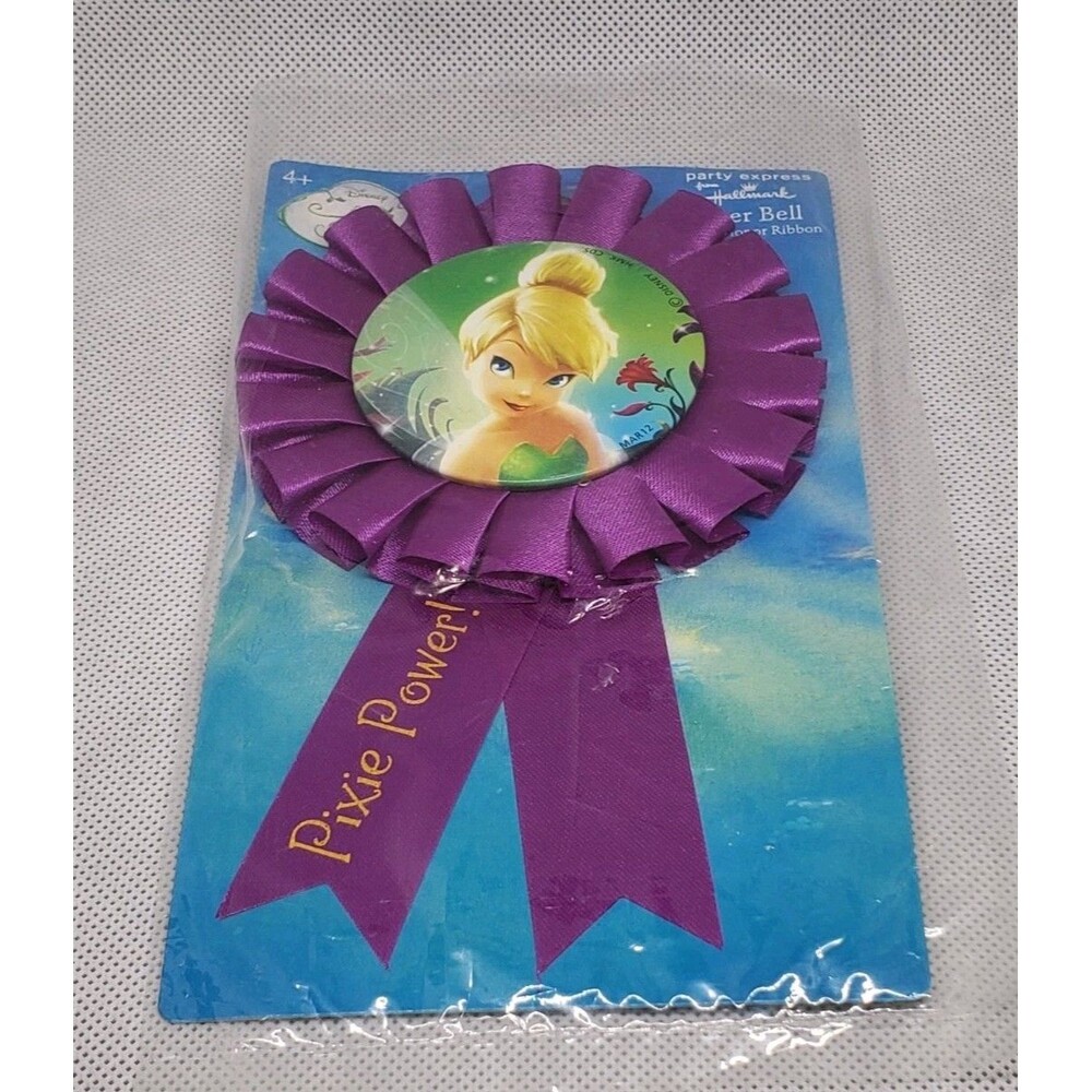 Disney Fairies Tinker bell Party Supply-Party Favors Pixie Power Ribbon award...